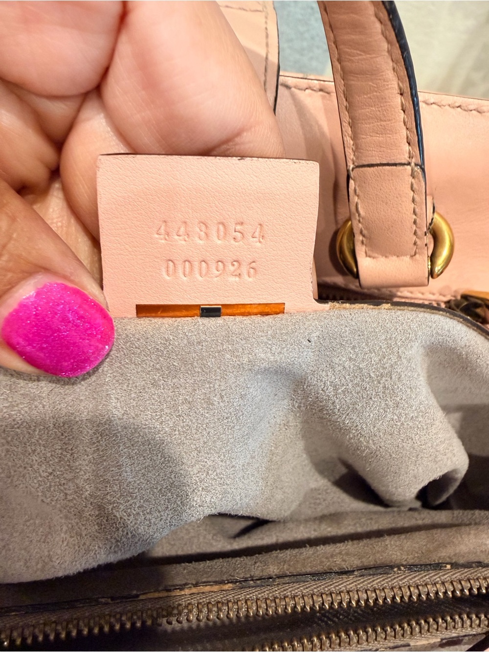 Gucci Pink Leather shoulder/crossbody - Picture 5 of 9